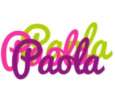 Paola flowers logo