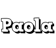 Paola snowing logo