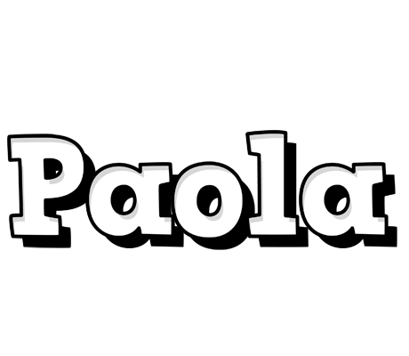 Paola snowing logo