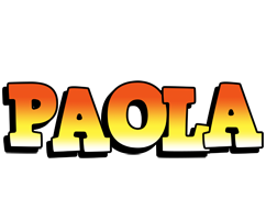 Paola sunset logo