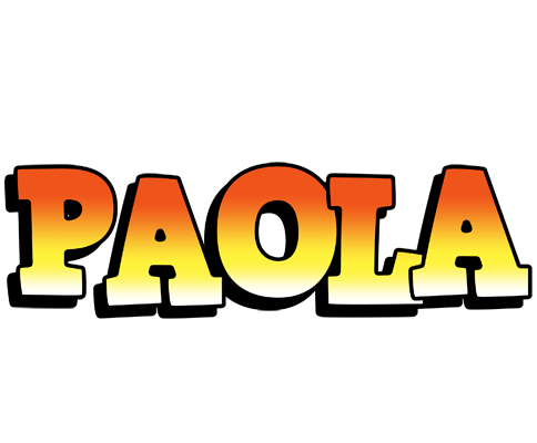 Paola sunset logo