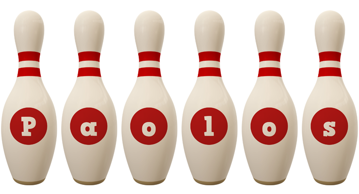 Paolos bowling-pin logo