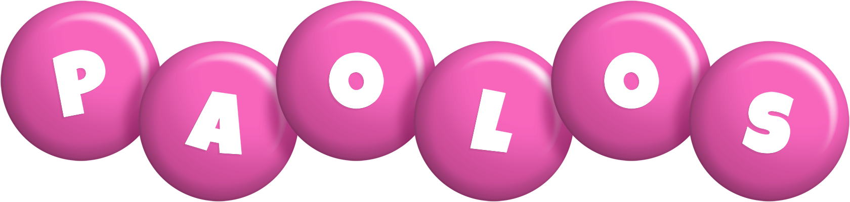 Paolos candy-pink logo