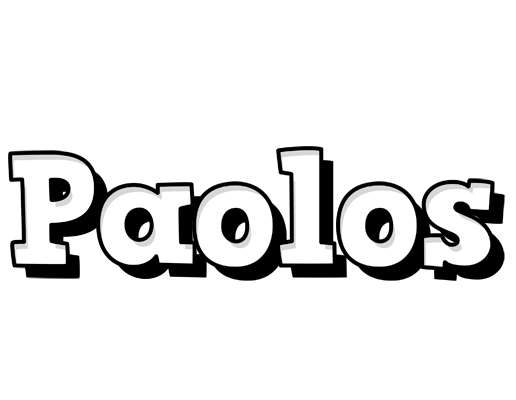 Paolos snowing logo