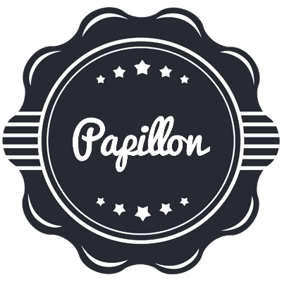 Papillon badge logo