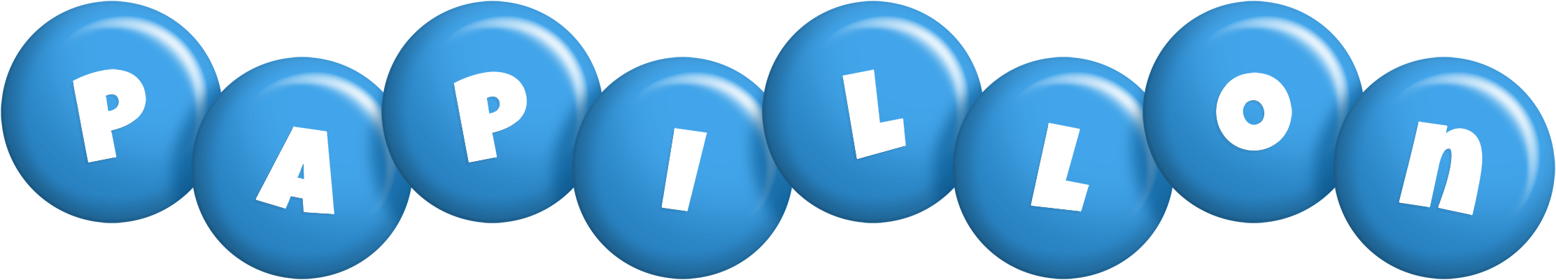 Papillon candy-blue logo