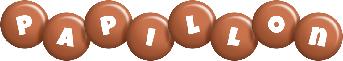 Papillon candy-brown logo