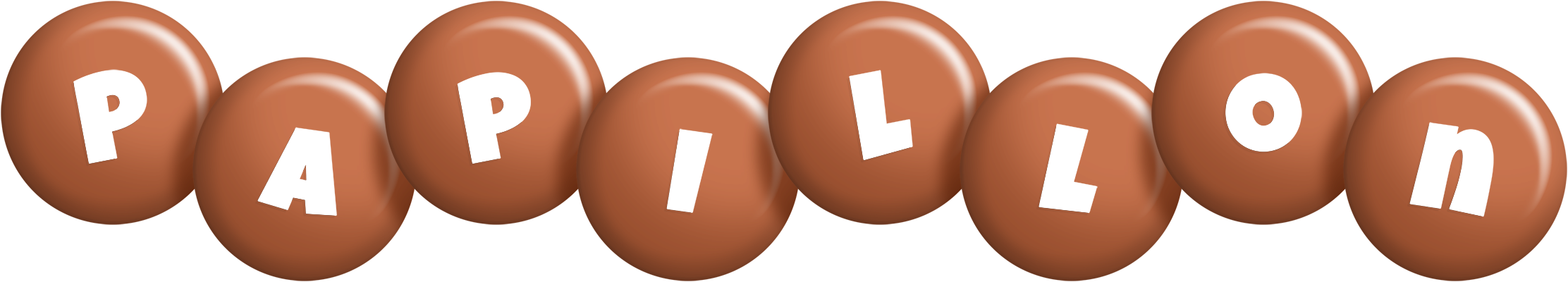 Papillon candy-brown logo