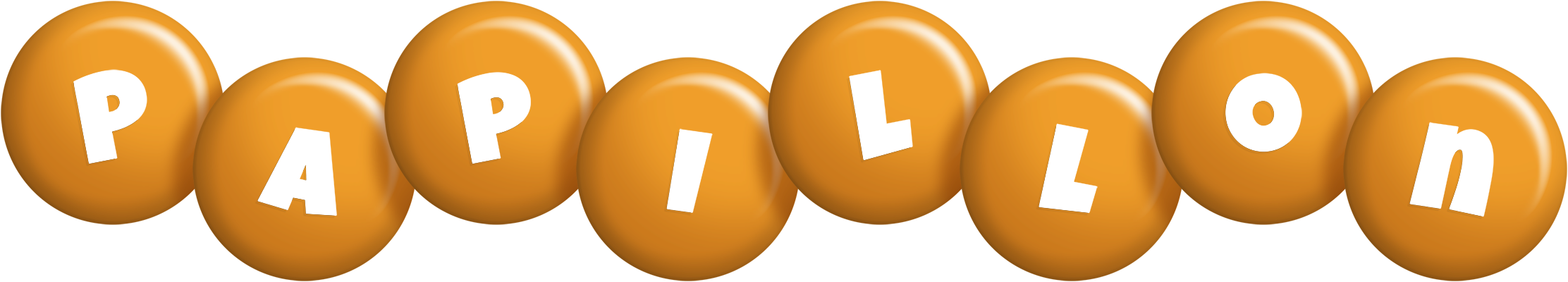Papillon candy-orange logo