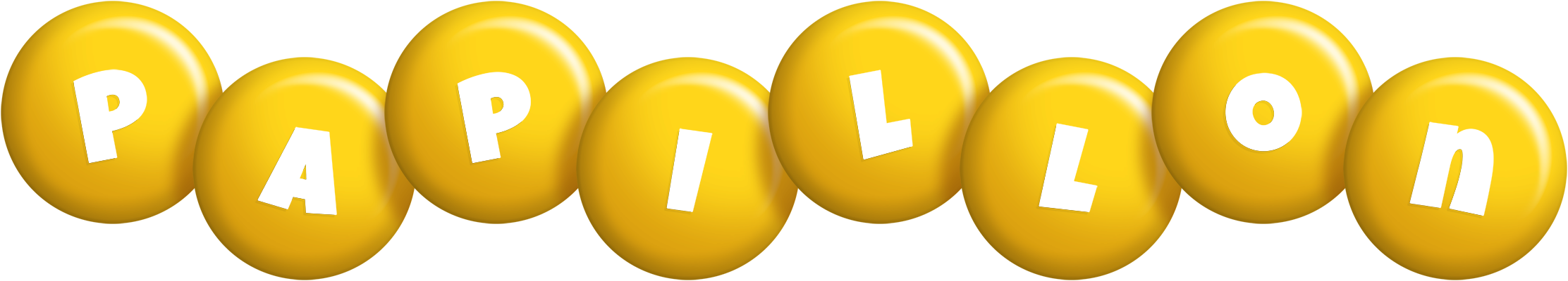 Papillon candy-yellow logo