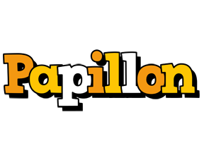 Papillon cartoon logo