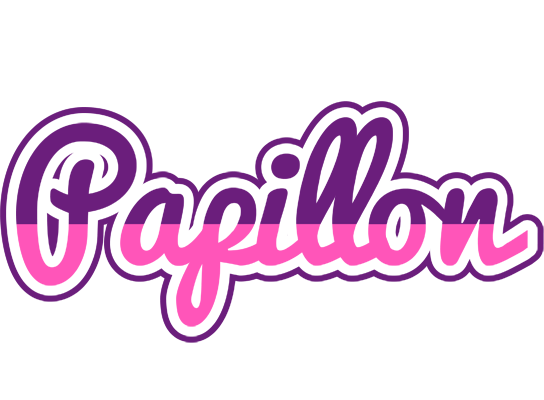 Papillon cheerful logo