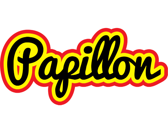 Papillon flaming logo
