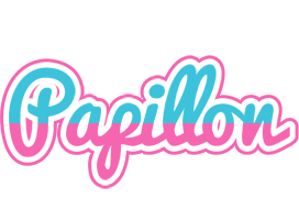 Papillon woman logo