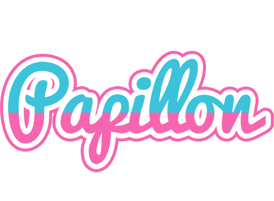 Papillon woman logo