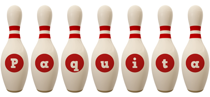 Paquita bowling-pin logo