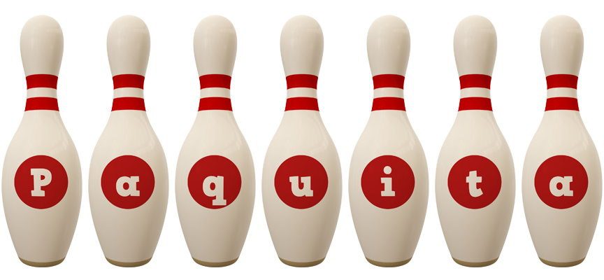 Paquita bowling-pin logo