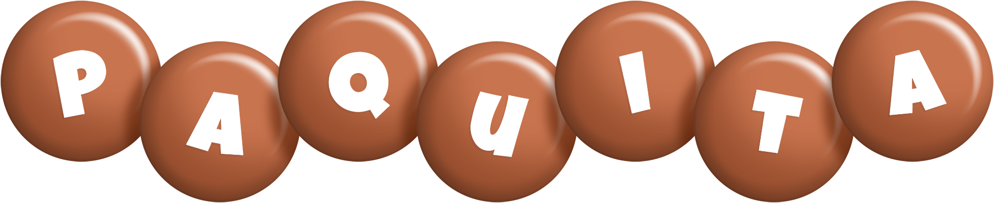 Paquita candy-brown logo