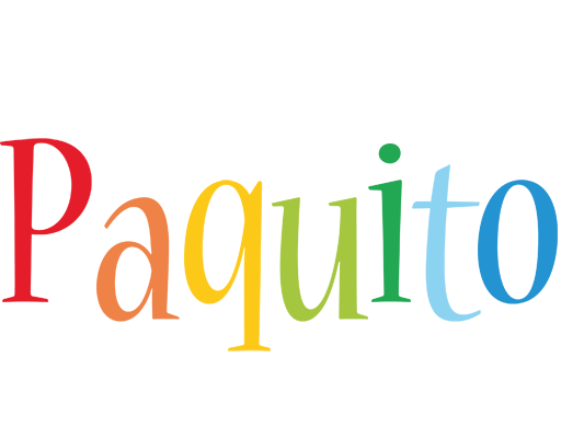 Paquito birthday logo