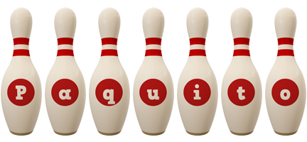 Paquito bowling-pin logo