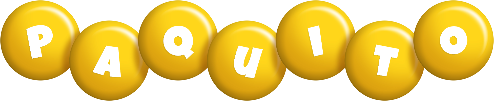 Paquito candy-yellow logo