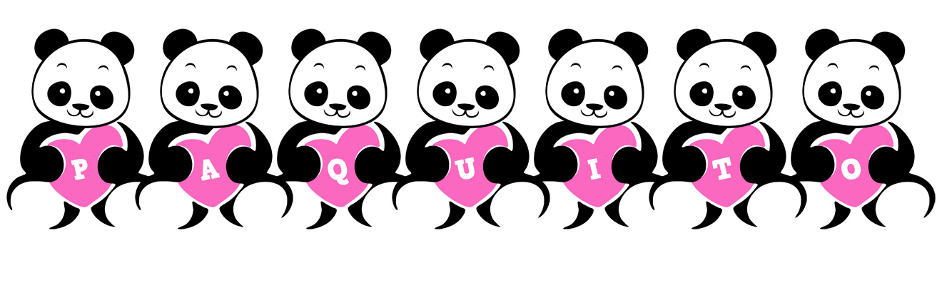 Paquito love-panda logo