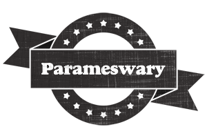 Parameswary grunge logo