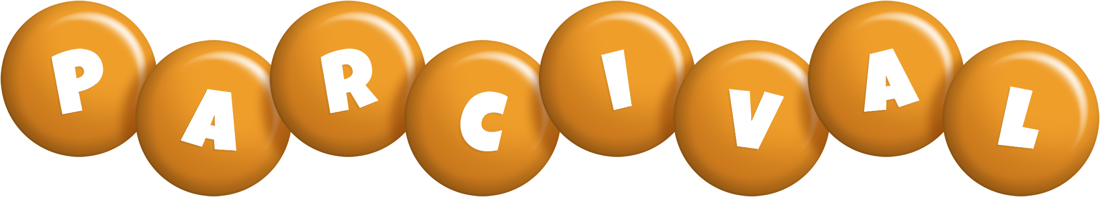 Parcival candy-orange logo
