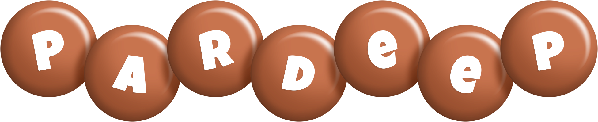 Pardeep candy-brown logo