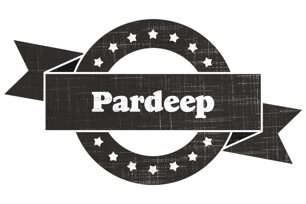 Pardeep grunge logo