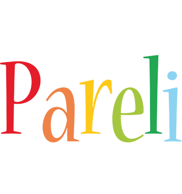 Pareli birthday logo