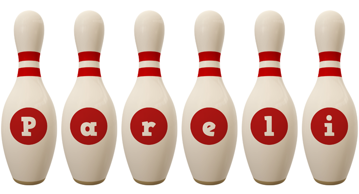 Pareli bowling-pin logo