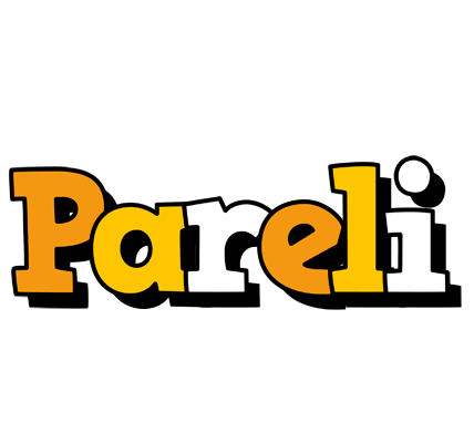 Pareli cartoon logo