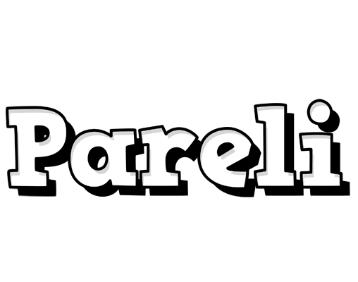 Pareli snowing logo