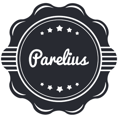 Parelius badge logo