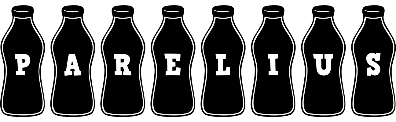 Parelius bottle logo