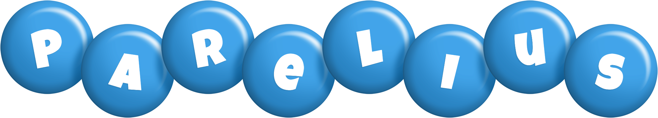 Parelius candy-blue logo