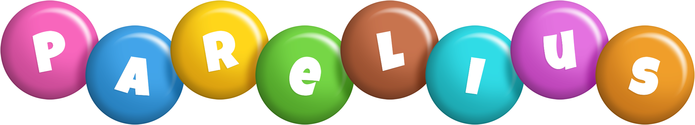 Parelius candy logo