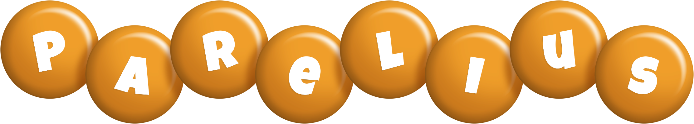 Parelius candy-orange logo
