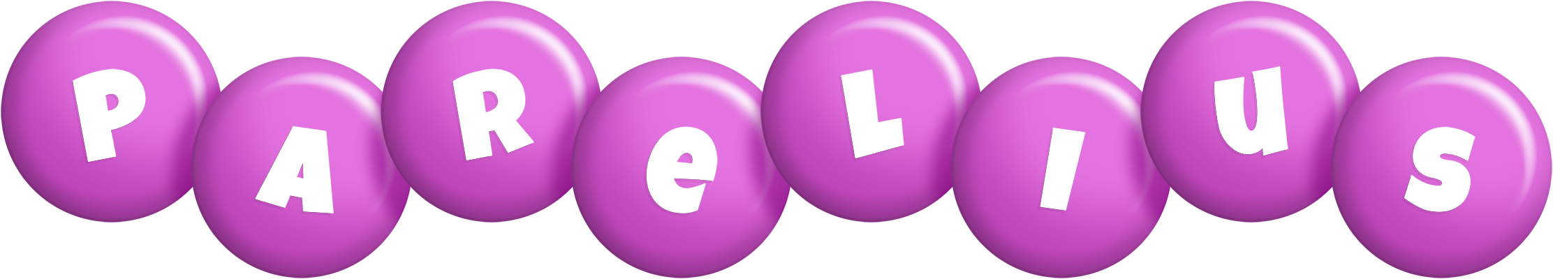 Parelius candy-purple logo