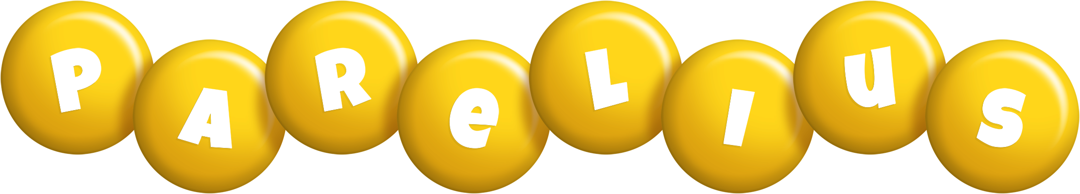 Parelius candy-yellow logo