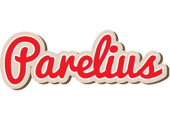 Parelius chocolate logo