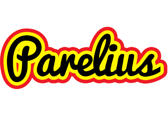Parelius flaming logo