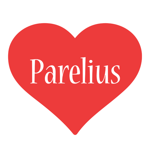 Parelius love logo