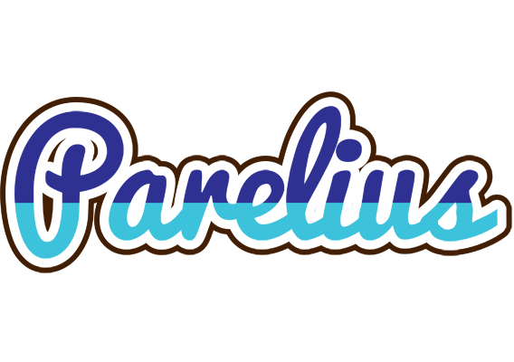 Parelius raining logo