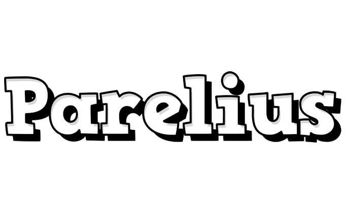 Parelius snowing logo