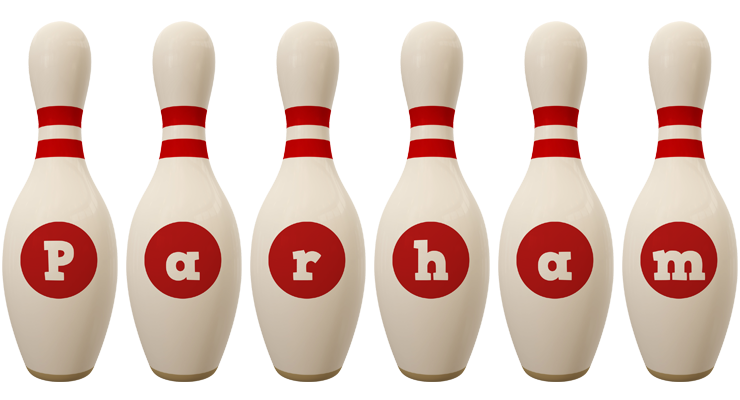 Parham bowling-pin logo