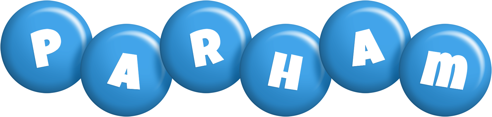 Parham candy-blue logo