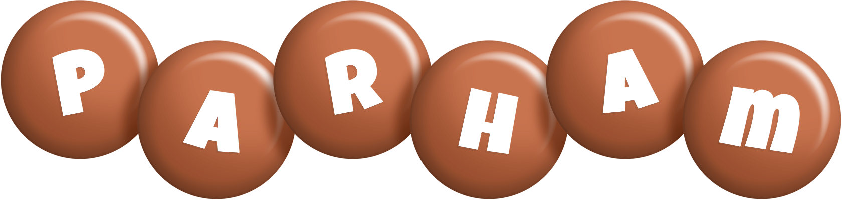 Parham candy-brown logo