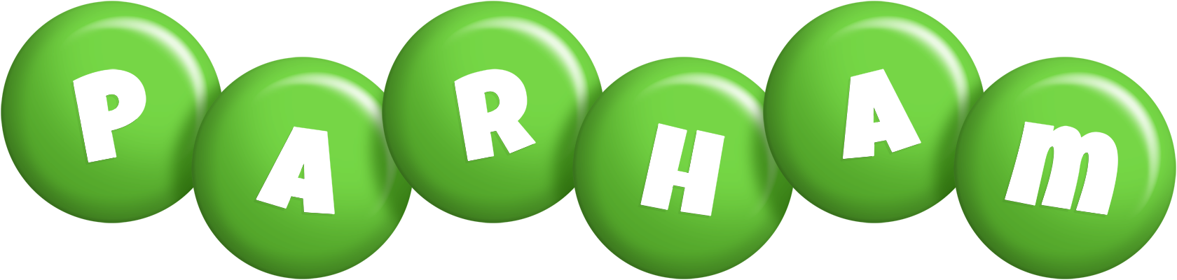 Parham candy-green logo